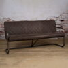 Tower Living Eetkamerbank 'Buffalo' Leder 185cm Stone