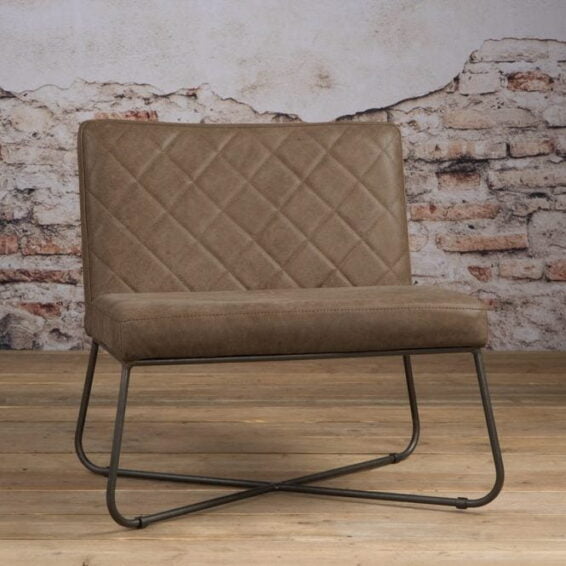 Tower Living Fauteuil 'Rodeo' - Leder Taupe