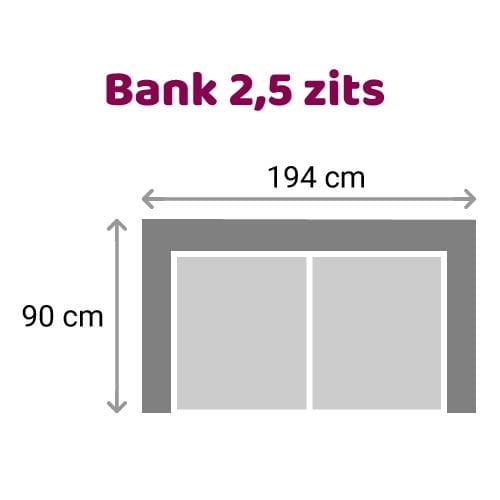 Zitzz Emil - Bank - 2,5 zits