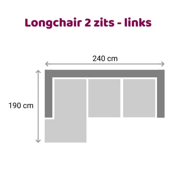 Loungebank Leola - 2-zits - links