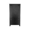 LABEL51 Vakkenkast Fence Zwart Metaal 90x40x185 cm Voorkant