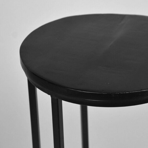 LABEL51 laptoptafel motion zwart mangohout 35x35x63 cm detail